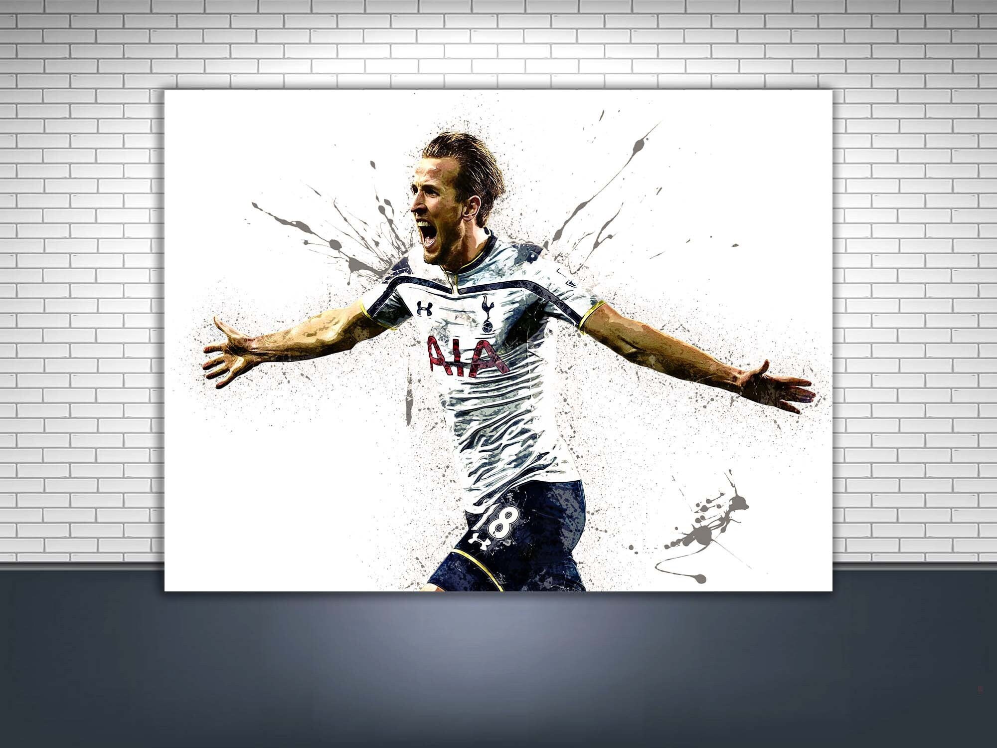 Harry Kane Canvas, Gallery Canvas, Man Cave, Kids Room, Game Room, Bar