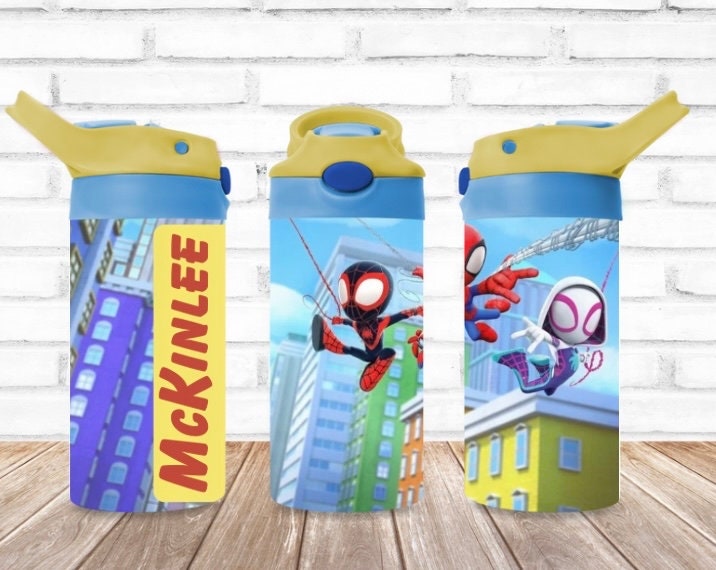 Spidey Personalized Water Bottle For Kids & Toddlers