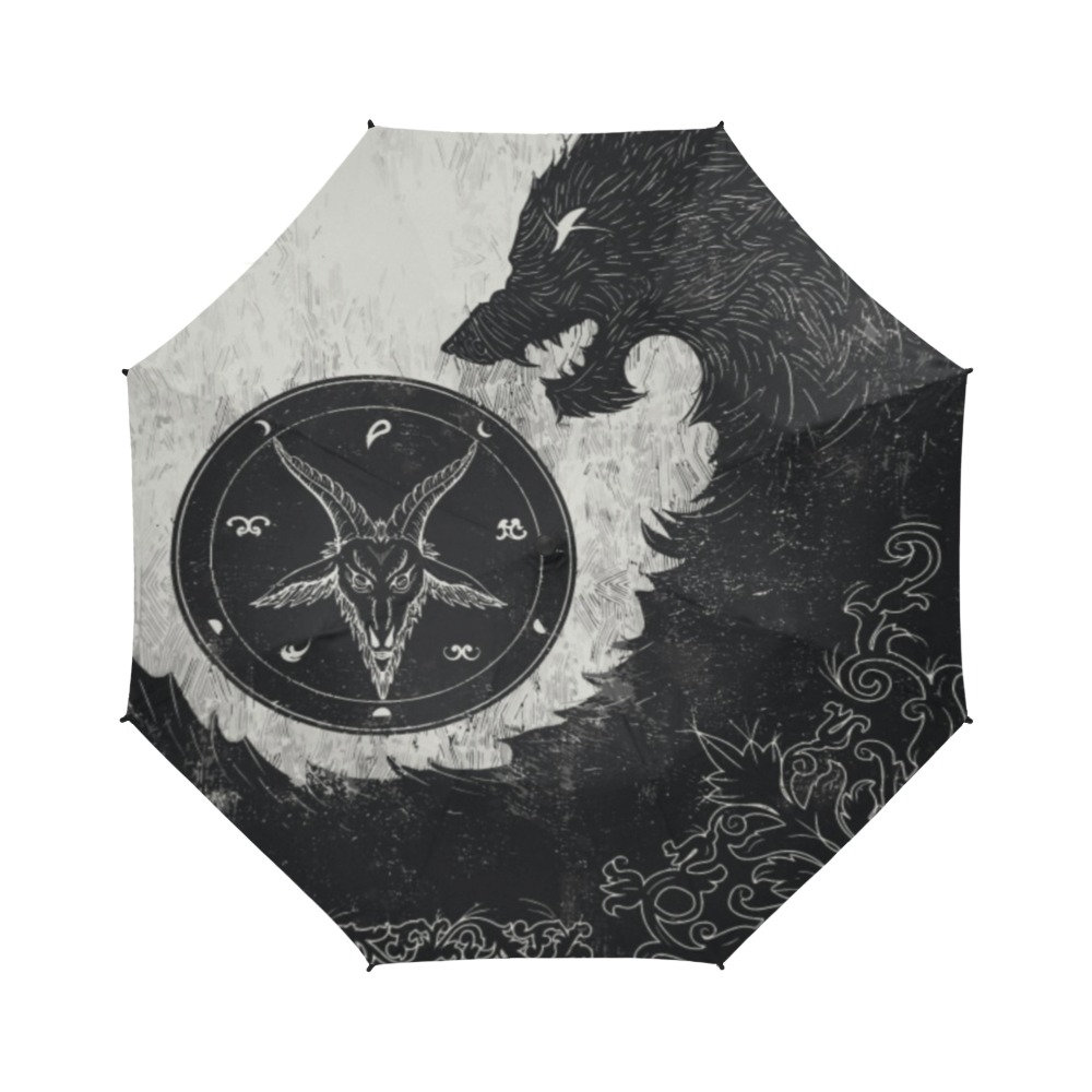 Baphomet Umbrella, Gothic Umbrella, Horror Umbrella