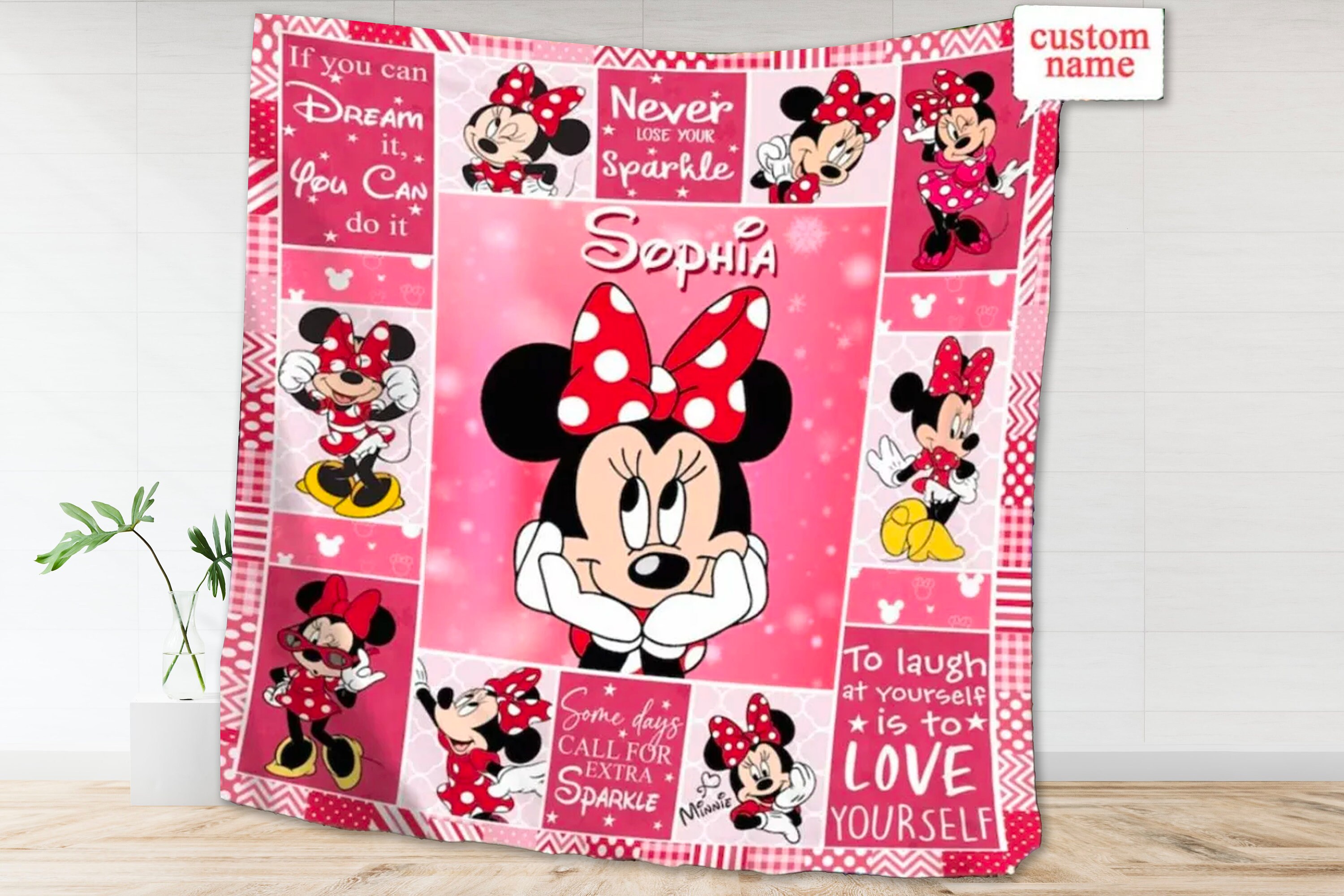 Personalized Mouse Movie Blanket