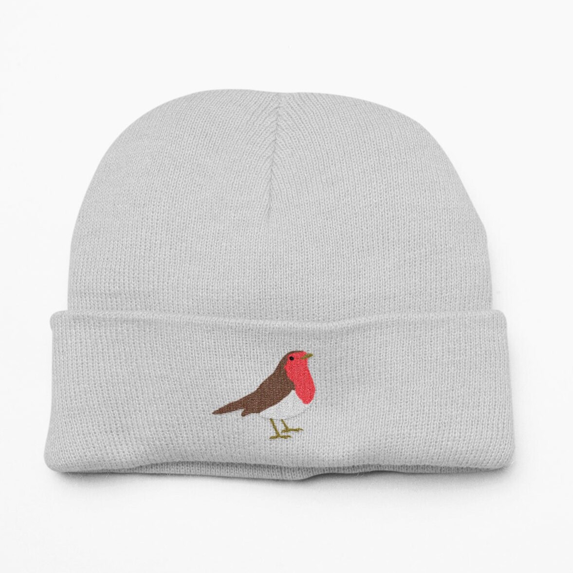 Robin Beanie Embroidered Hat, Robins, Robin Beanie Hat