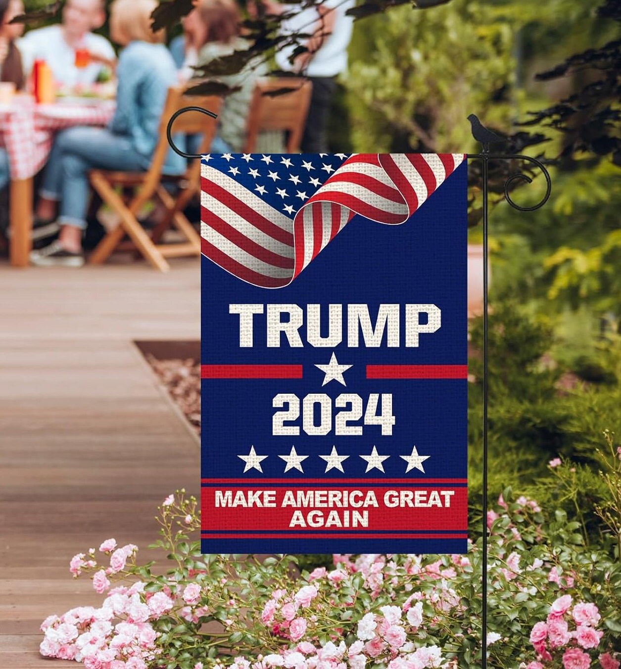 Donald Trump 2024 Garden Flags- Trump 2024 Take America Back Garden Flags