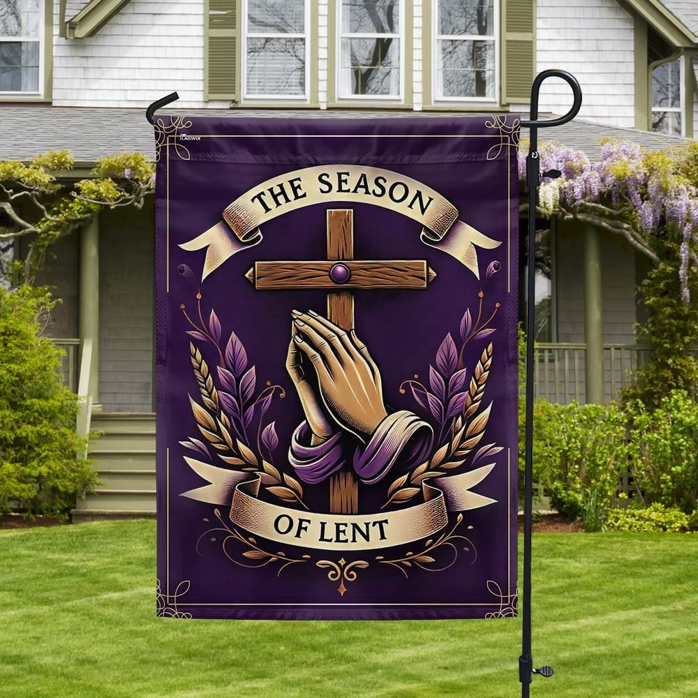 Lent Season Easter Flag, Happy Easter Day Flag