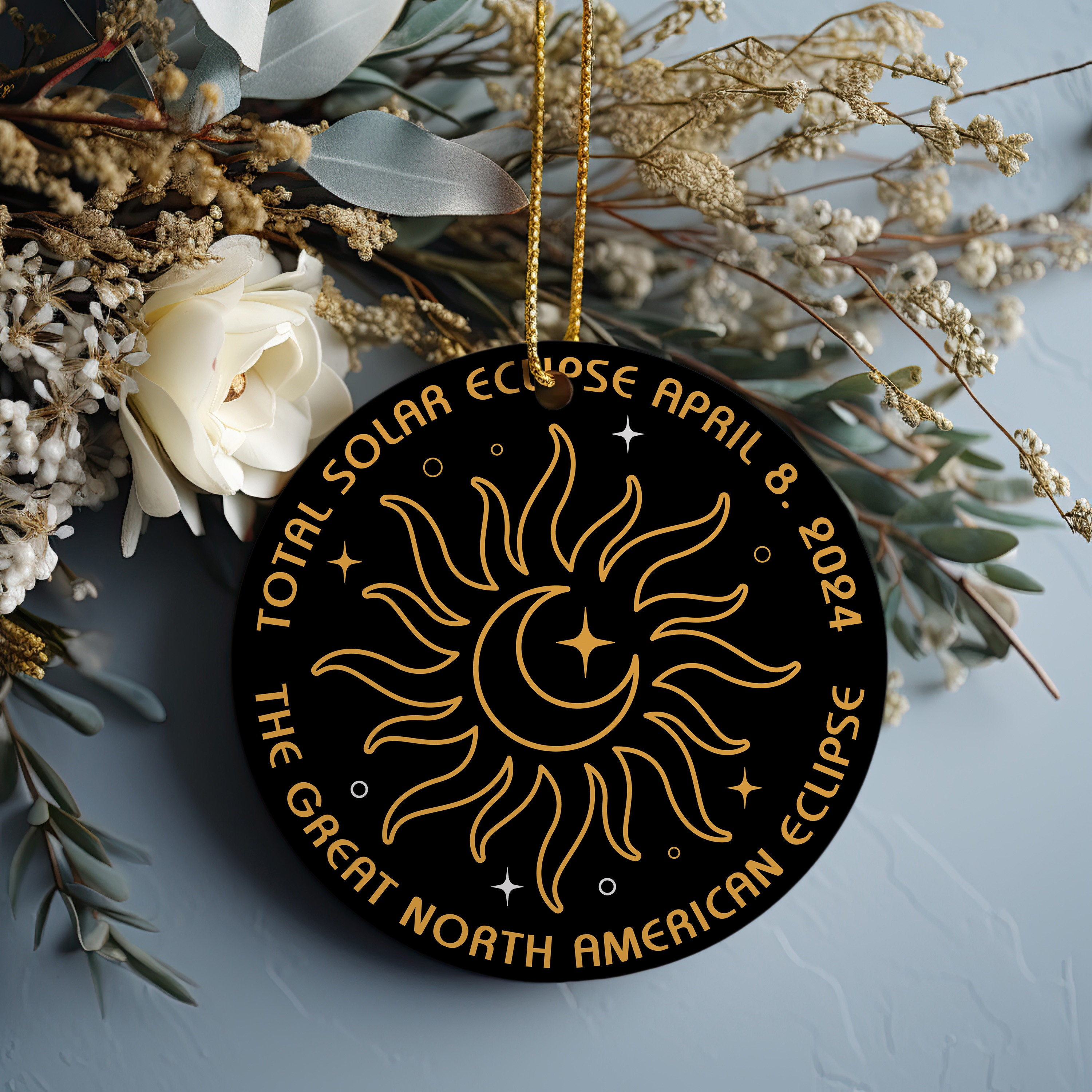 2024 Solar Eclipse Ornament Gift