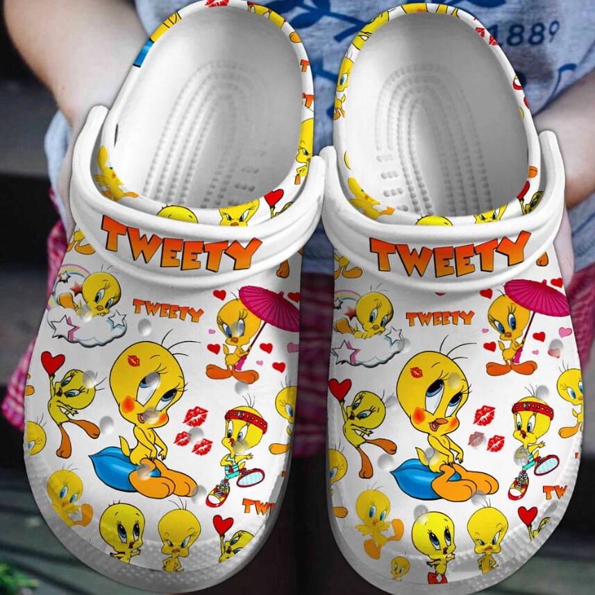 Custom Tweety Bird Clogs & Shoes