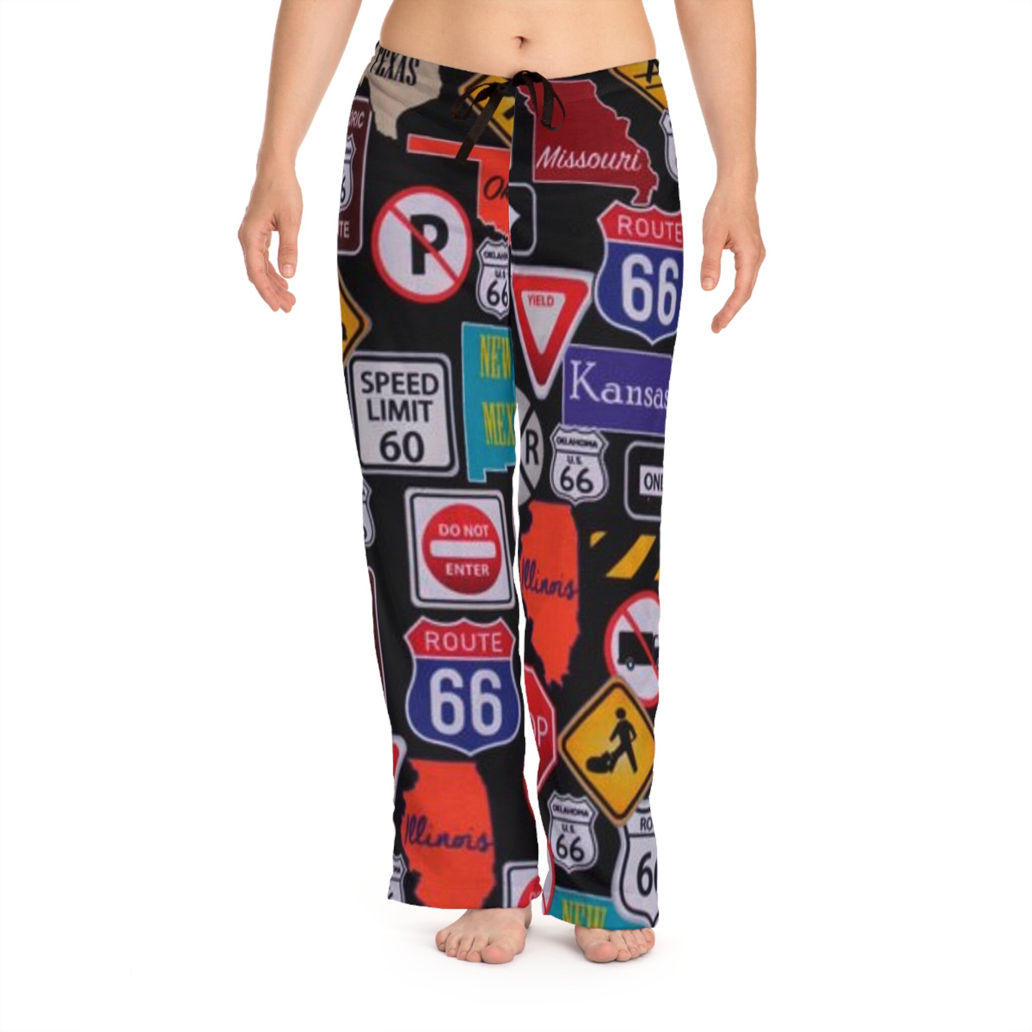 Hisotric Route 66 Women's Pajama Pants