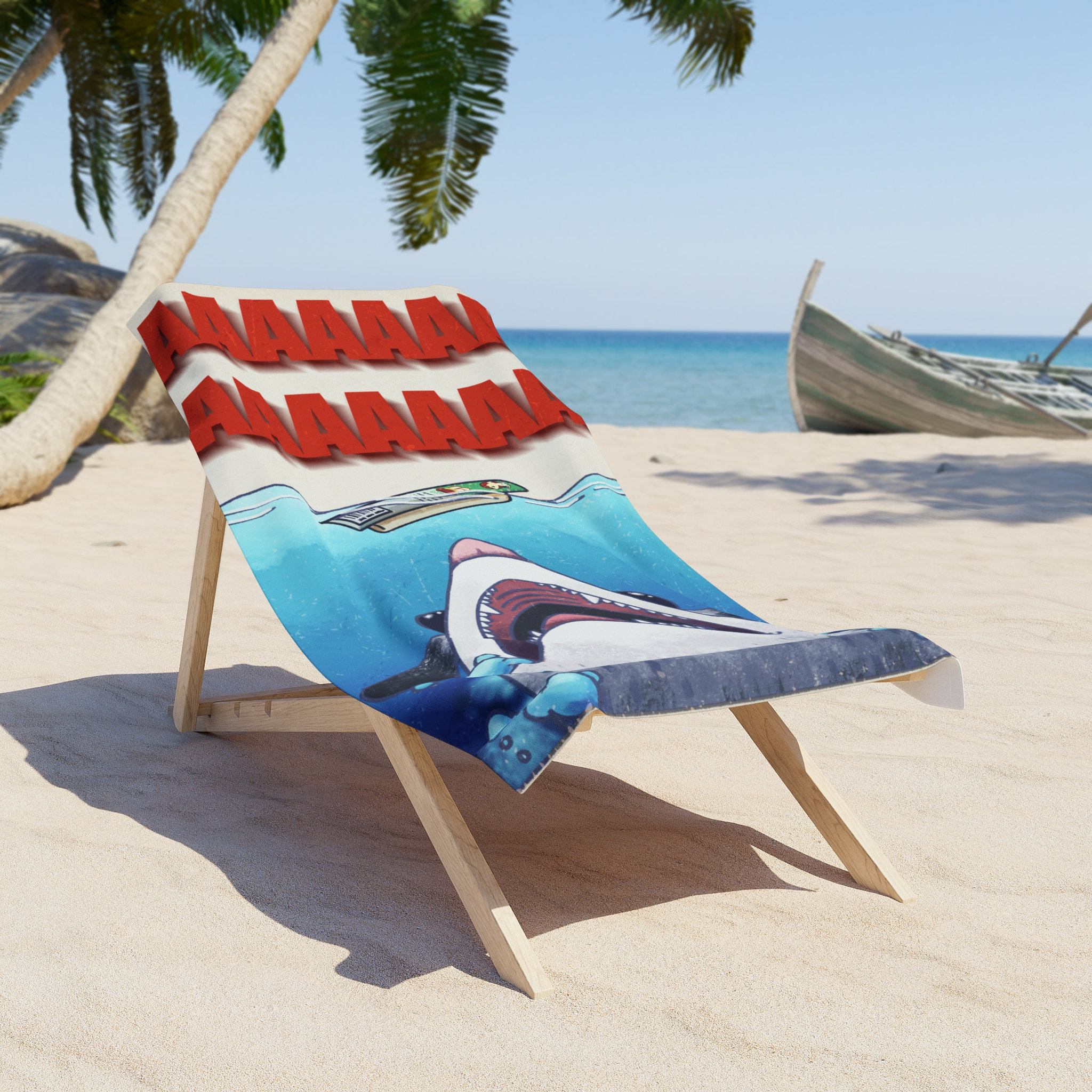 Pawssum; Jaws Poster Parody Possum Beach Towel