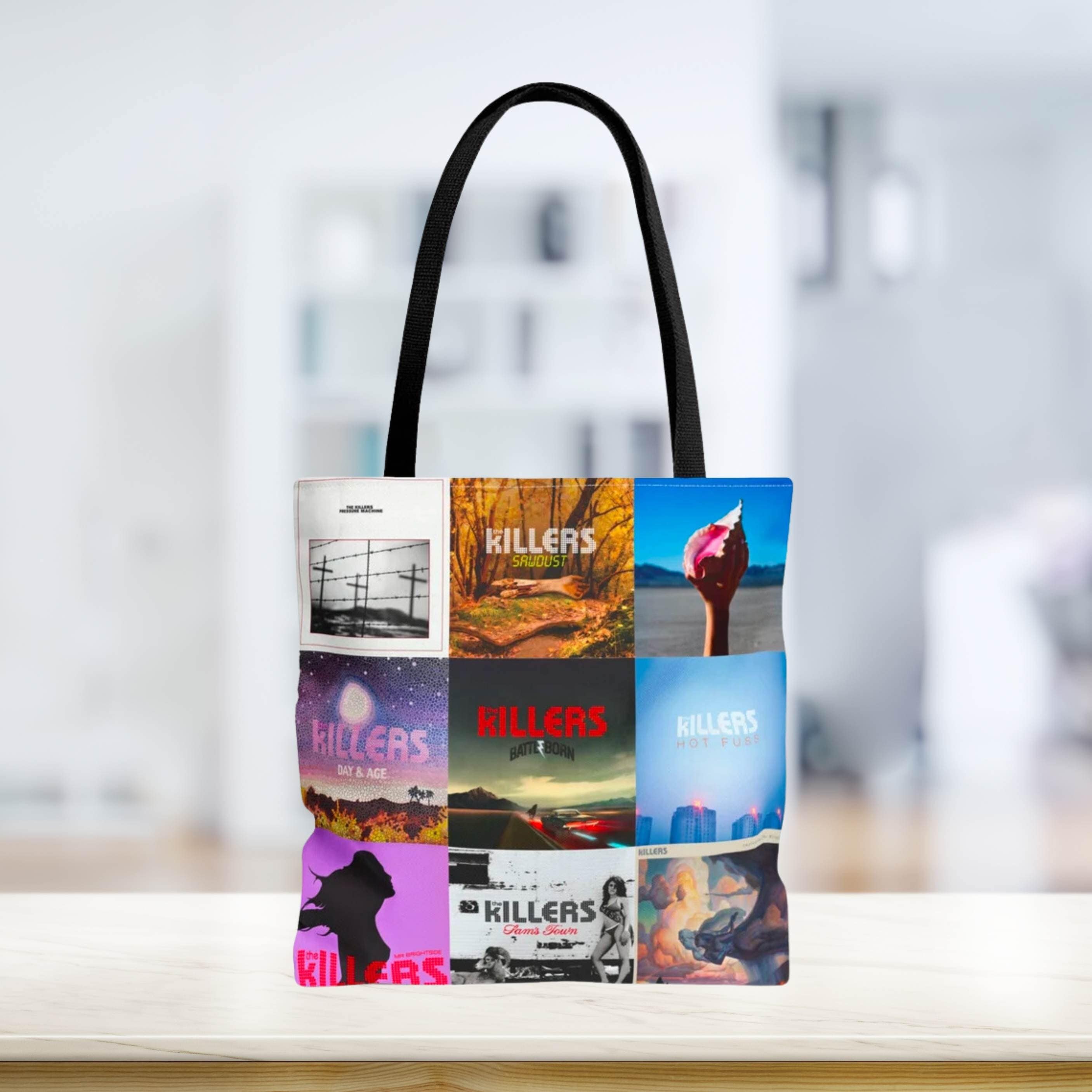 The Killers Album Covers Tote Bag, Stylish Music Tote Bag