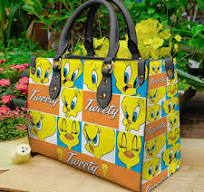 Tweety Bird Leather Handbag, Tweety Lover's Handbag