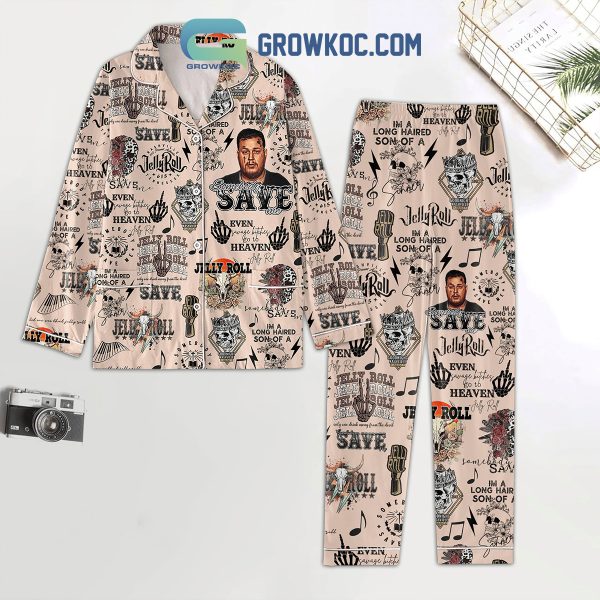 Jelly Roll Heaven Fan Pajamas Set