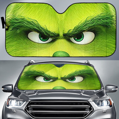 Funny Funny Character Character Christmas Auto Sun Shade
