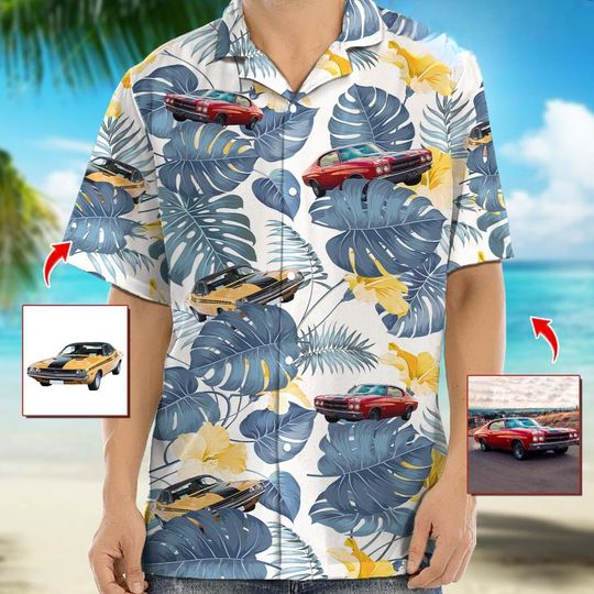 Discover Personalized Upload Photo For Car Tropical Summer Aloha Hawaiian Shirt