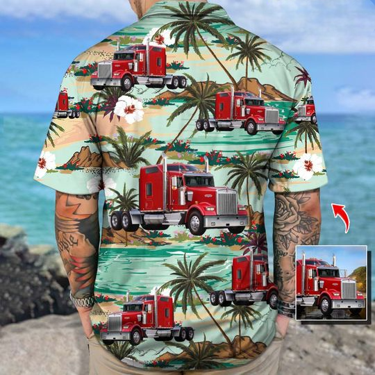 Discover Personlized Upload Truck Photo Hawaiian Shirt