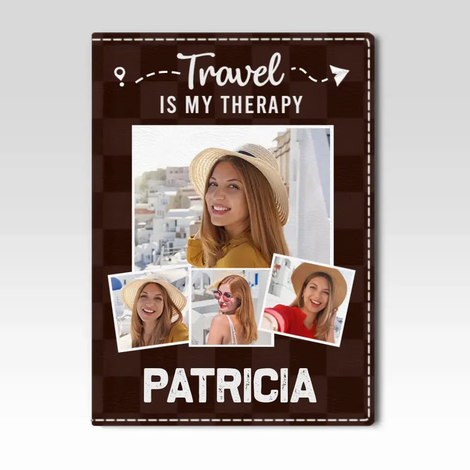 Discover Custom Photo Collect Moments, Not Things - Travel Personalized Custom Passport Cover, Passport Holder - Holiday Vacation Gift, Gift For Adventure Travel Lovers
