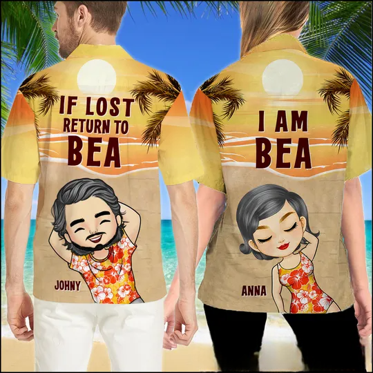 Discover If Lost Return To Bae - Funny Personalized Hawaiian Shirt - Summer Vacation Gift