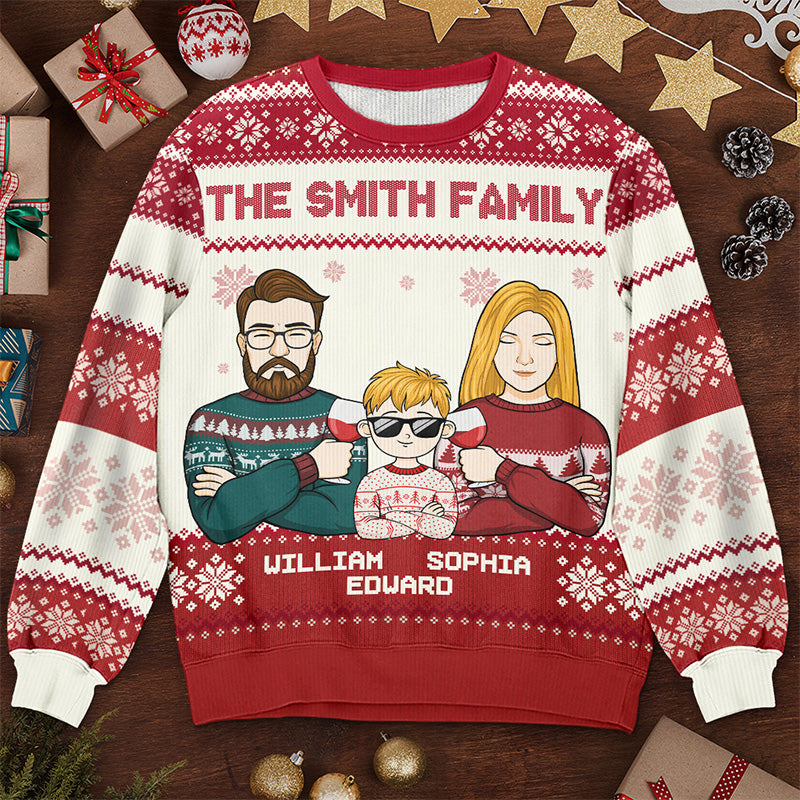 My Favorite Part Of Christmas Is Family - Family Personalized Sweatshirt - Gift For Family Members