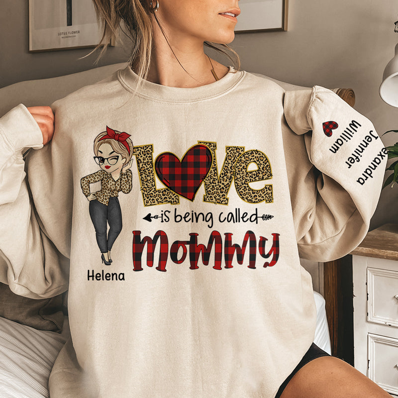 Discover Grandkids Are The Greatest Gift - Family Personalized Sweatshirt With Design On Sleeve - Gift For Mom, Grandma