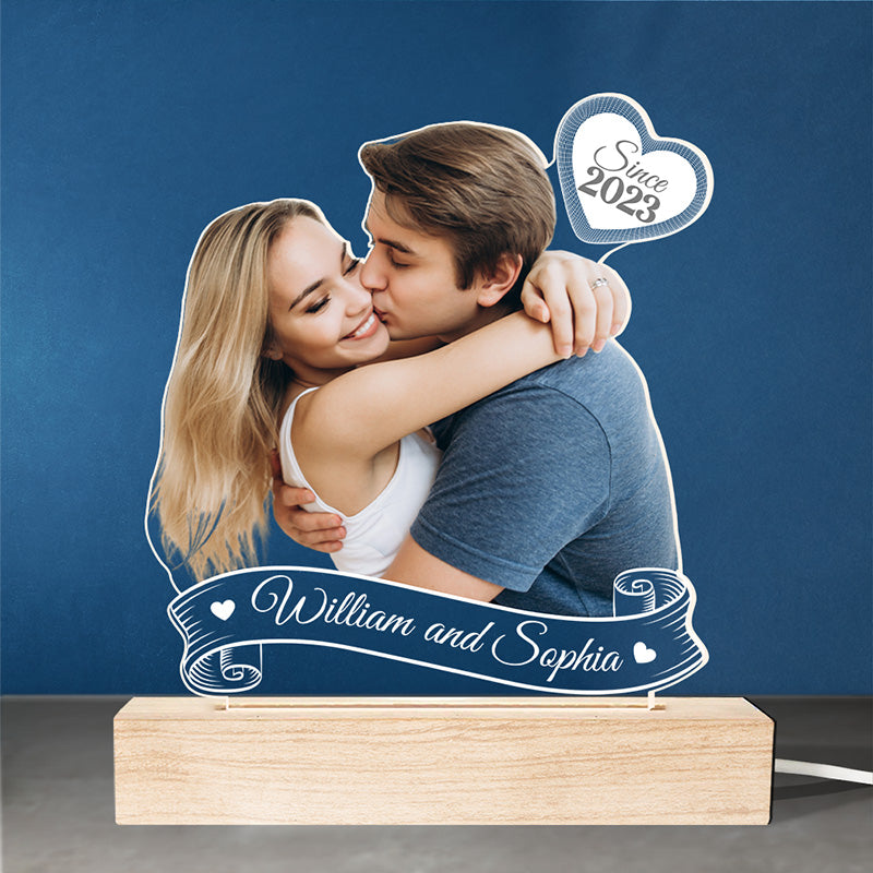 Custom Photo Love You Still - Couple Personalized Custom Shaped 3D LED Light - Upload Photo Gift For Husband Wife, Anniversary