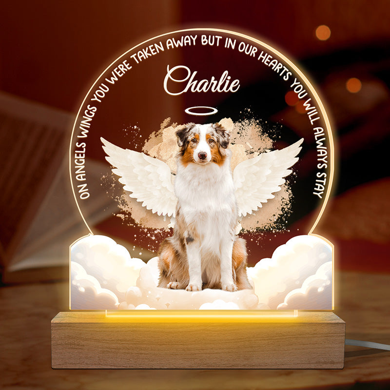 Discover Custom Photo Forever In My Heart - Memorial Personalized Custom Shaped 3D LED Light - Sympathy Gift For Pet Owners, Pet Lovers