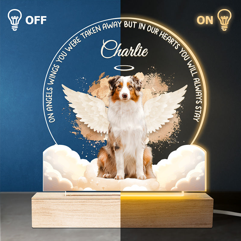 Custom Photo Forever In My Heart - Memorial Personalized Custom Shaped 3D LED Light - Sympathy Gift For Pet Owners, Pet Lovers