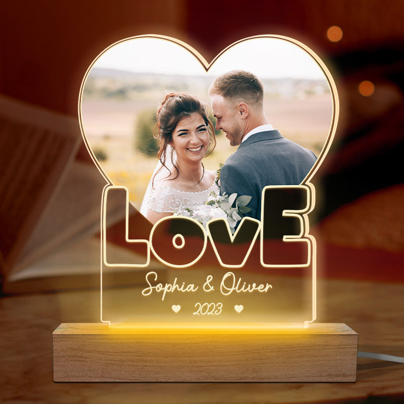Discover Custom Photo You Are My Fate - Couple Personalized Shaped 3D LED Light