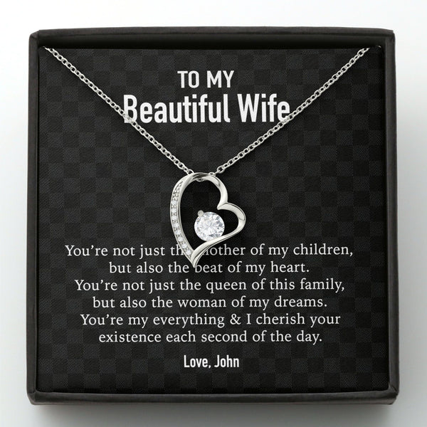 Discover To My Wife Girlfriend Personalized Message Card Necklace  And Pendant
