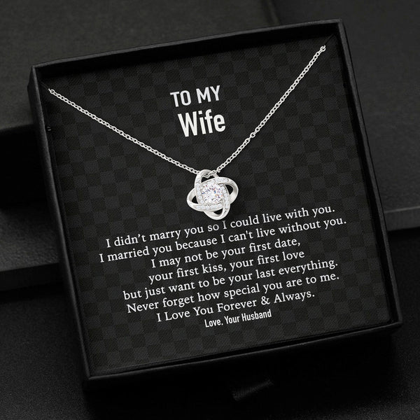 Discover To My Wife I Didn't Marry Custom Message Card Necklace And Pendant