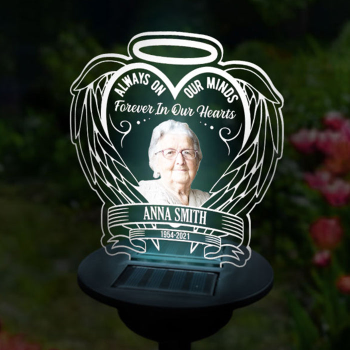 Personalized Solar Outdoor Lights Garden Decor Gifts For Loss Of Mother Sympathy Gifts For Loss Of Dad