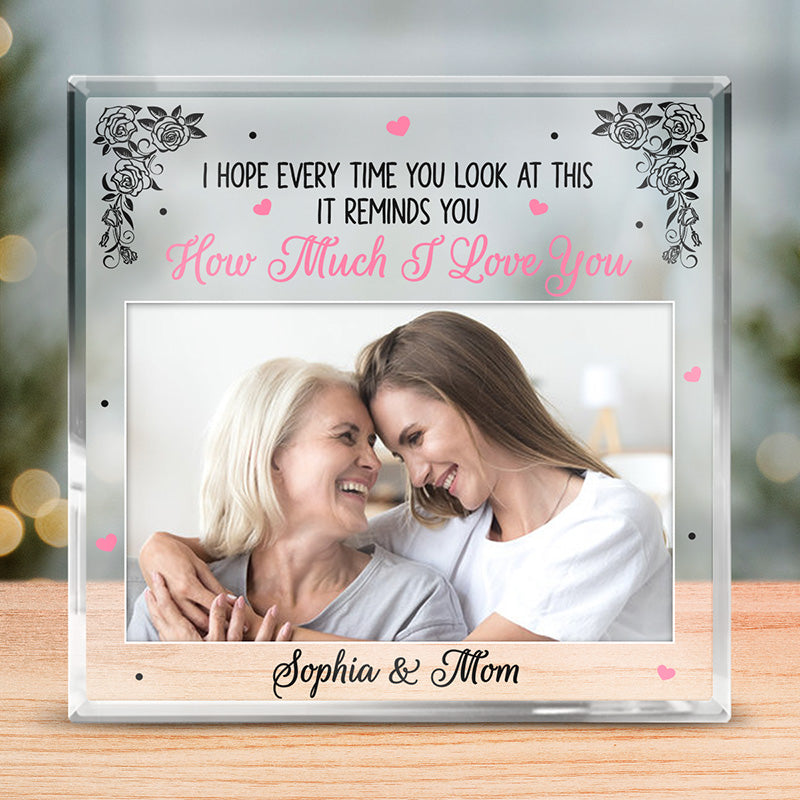 Discover Custom Photo I've Loved You My Whole Life With All My Love - Family Personalized Custom Square Shaped Acrylic Plaque - Gift For Mom, Grandma
