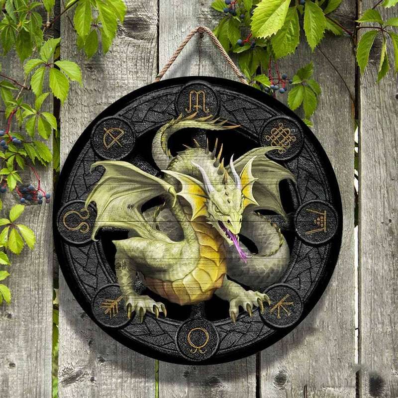 Discover Dragon Wood Sign