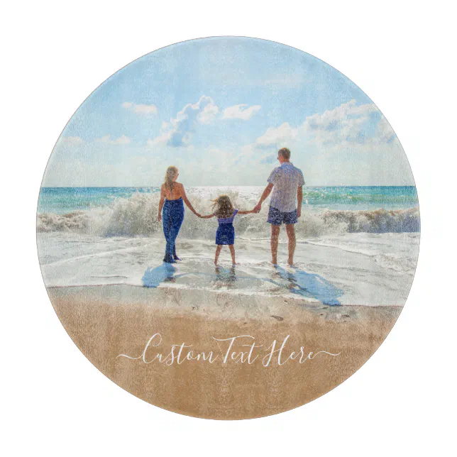 Discover Custom Photo and Text - Your Own Design - Special  Cutting Board