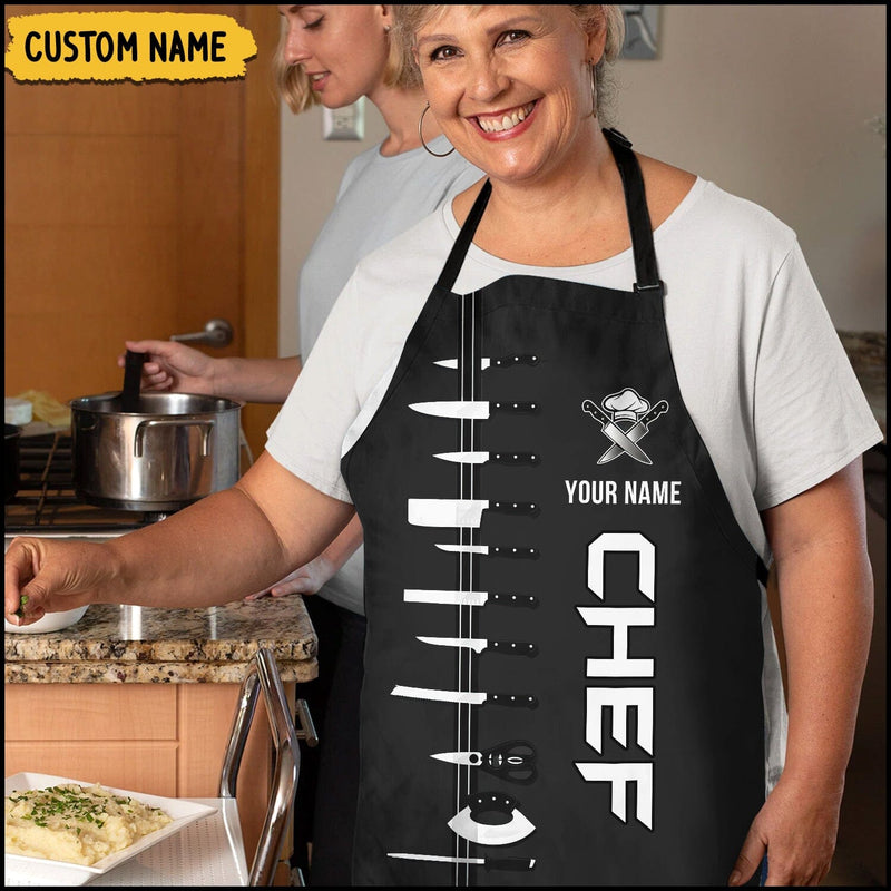 Discover Chef Personalized Custom Name Apron