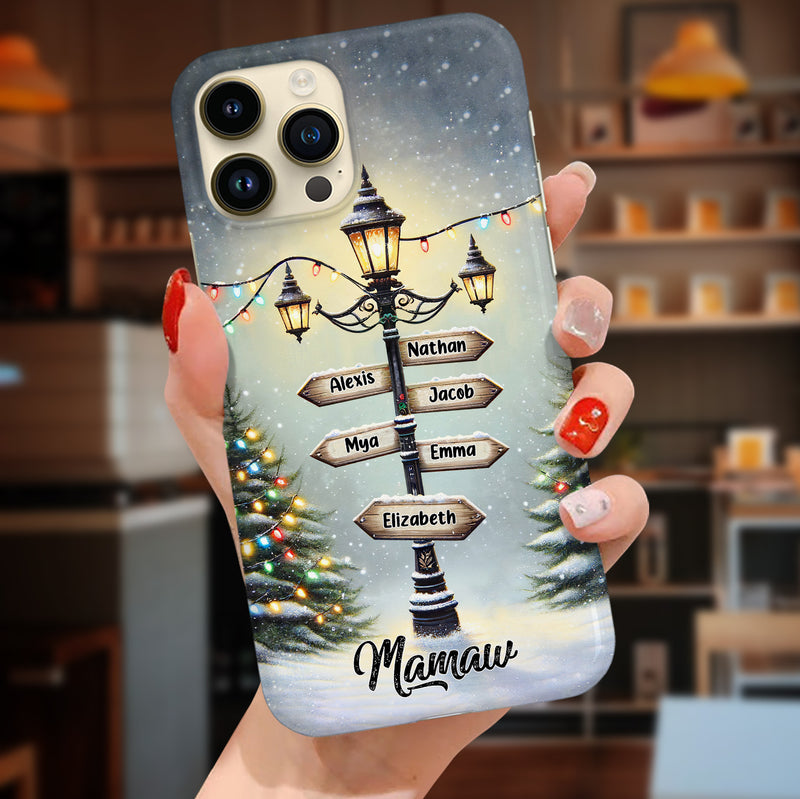 Discover Christmas Vibe Winter Street Light Personalized Phone case