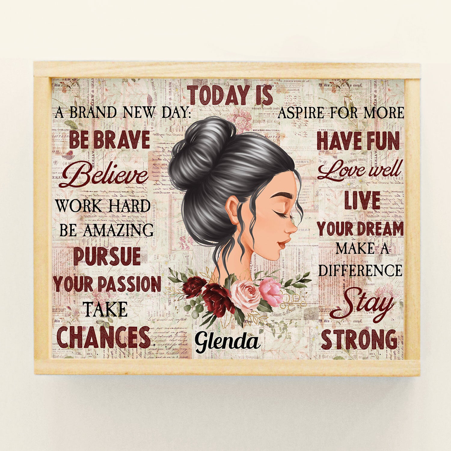 Today Is A Brand New Day - Personalized Poster - Gift For Friends And Family Members