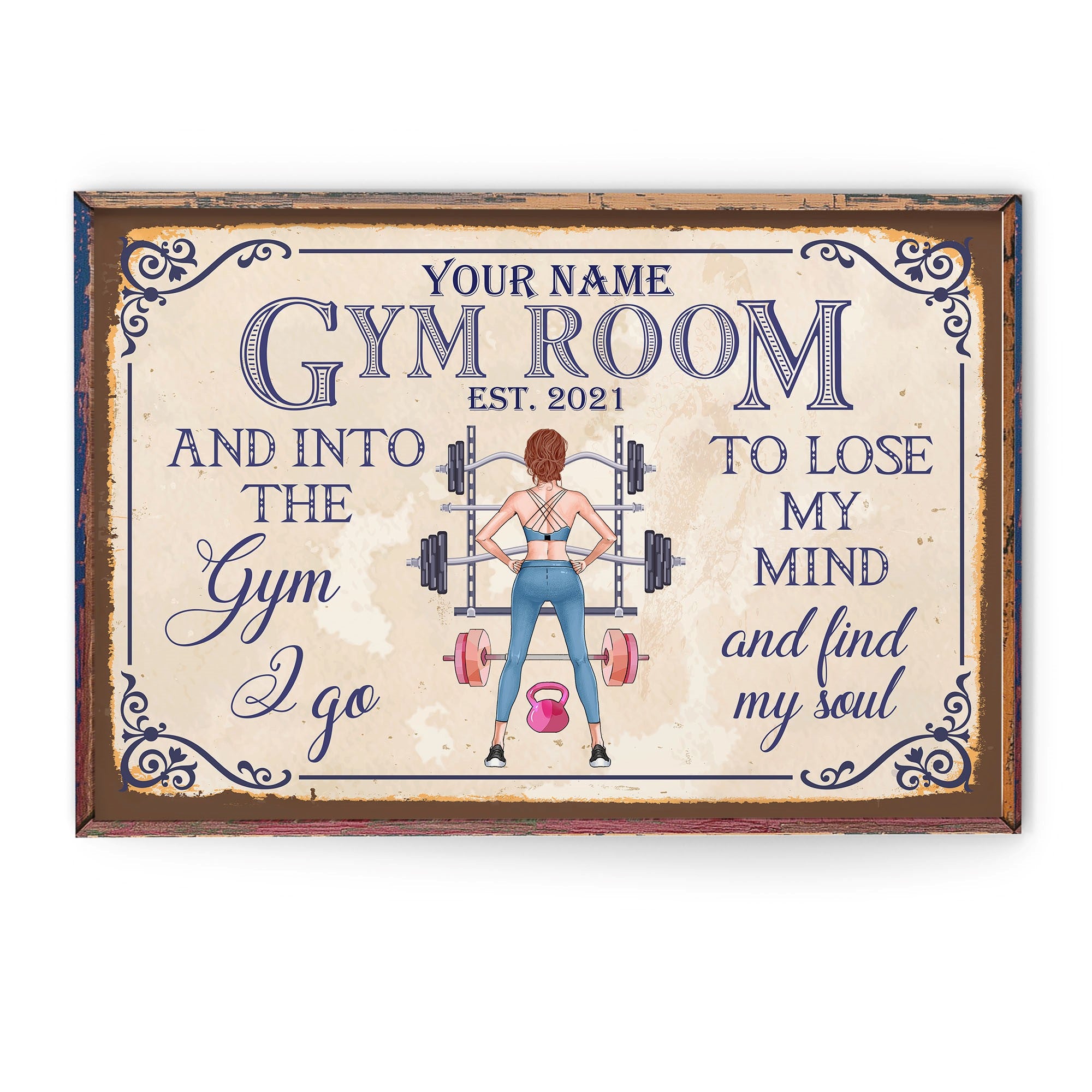 Gym Room - Personalized Poster - Gift For Fitness Lovers