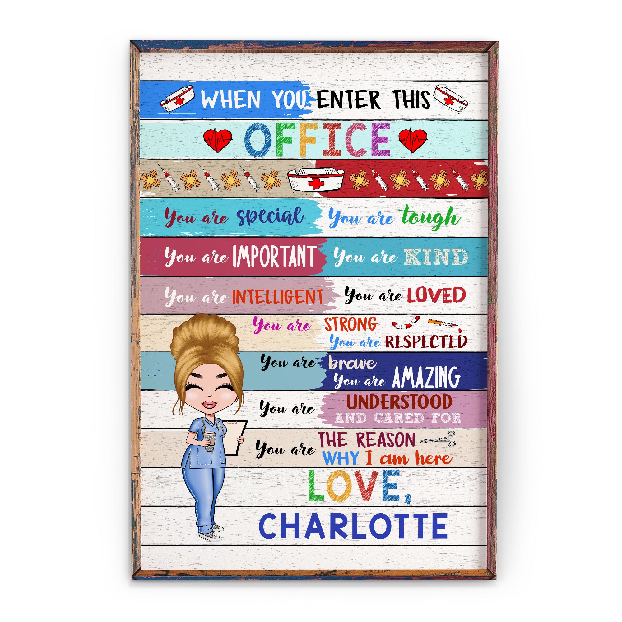 When You Enter This Office  - Personalized Poster - Gift For Doctor & Nurse