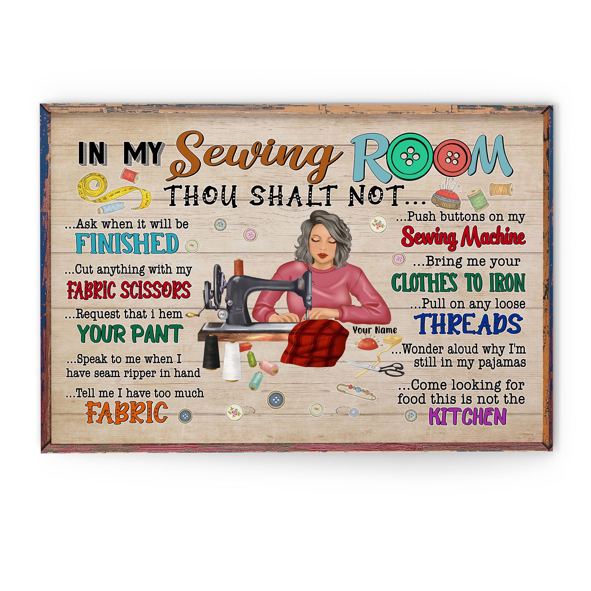 In My Sewing Room - Personalized Poster