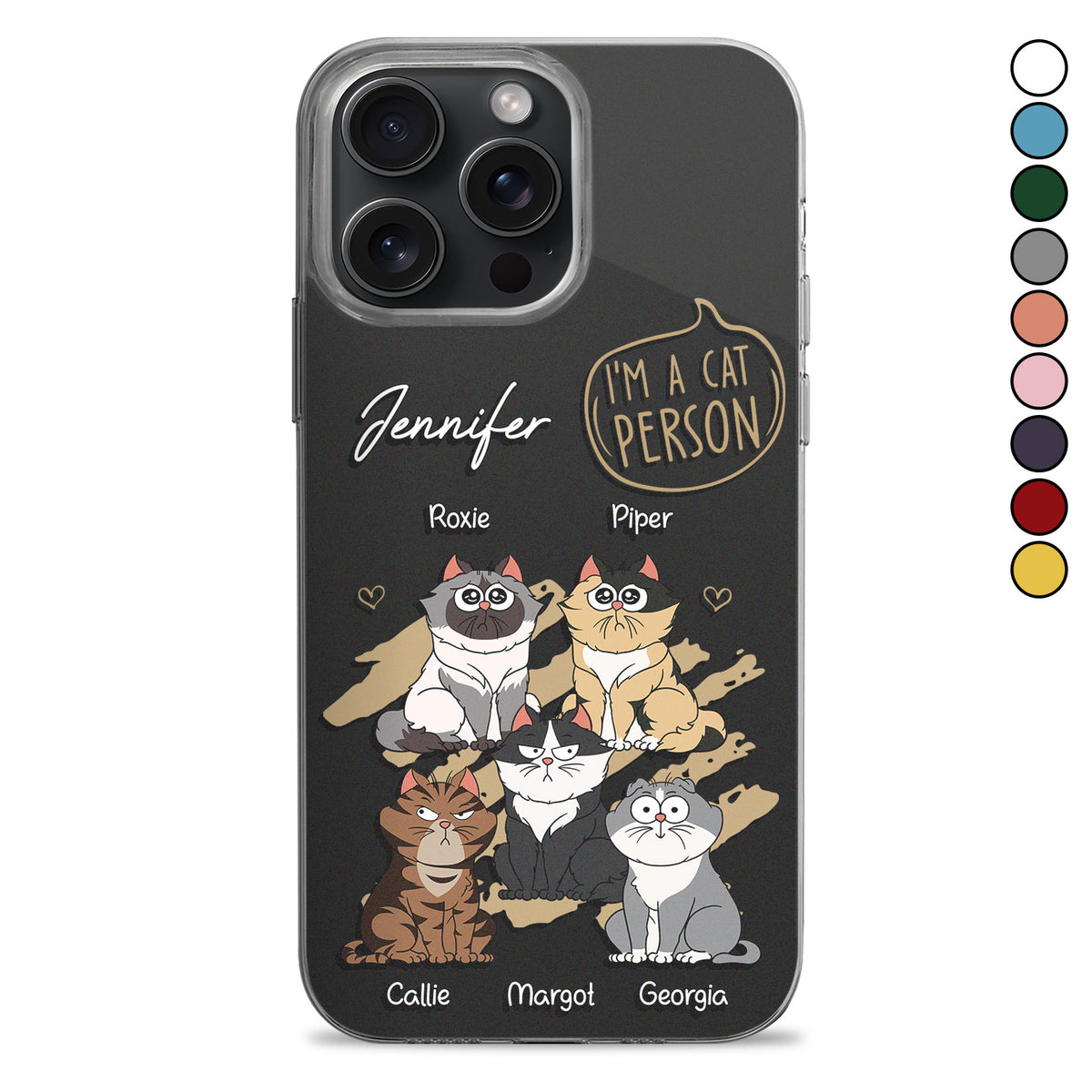 I'm A Cat Person Custom Gift For Cat Lovers Personalized Phone Case