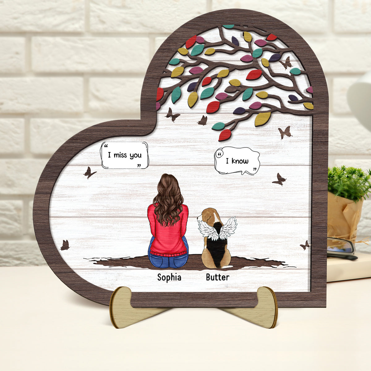 I Still Talk About You Custom Memorial Gift For Pet Lovers Personalized Wooden Plaque
