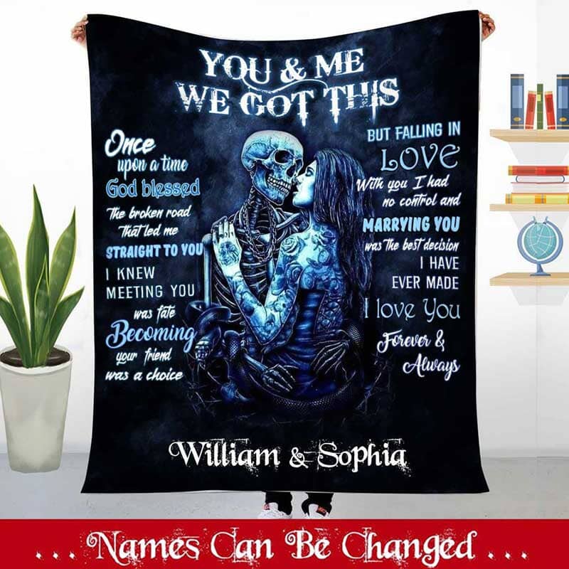 You And Me We Got This Personalized Fleece Blanket