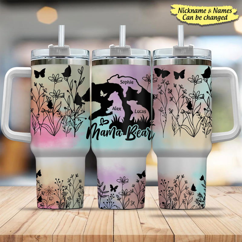 Personalized Mama/grandma Bear 40oz Tumbler