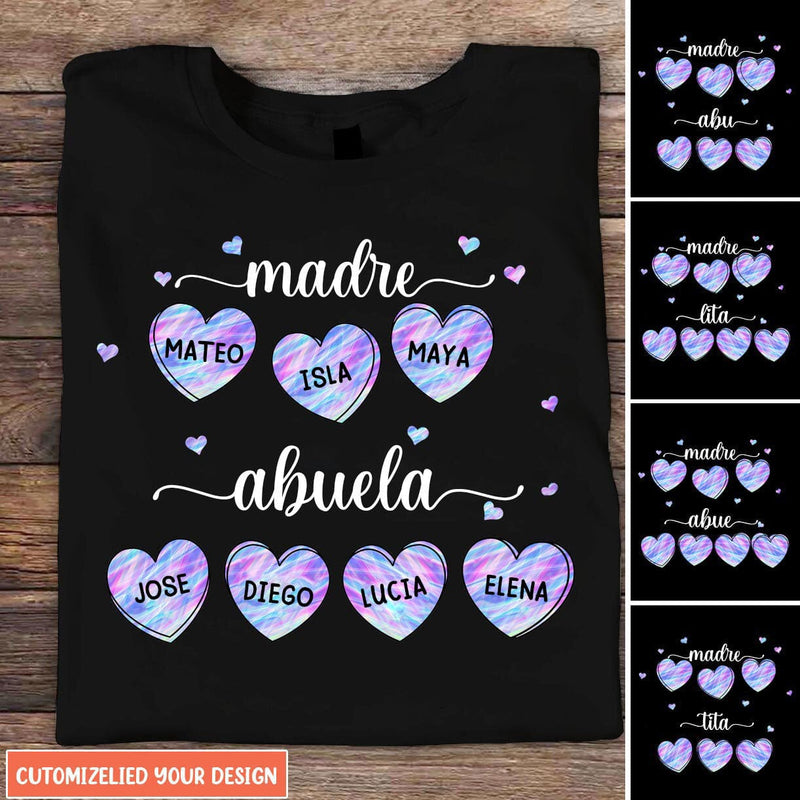 Grandma Abuela Spanish Personalized T-shirt