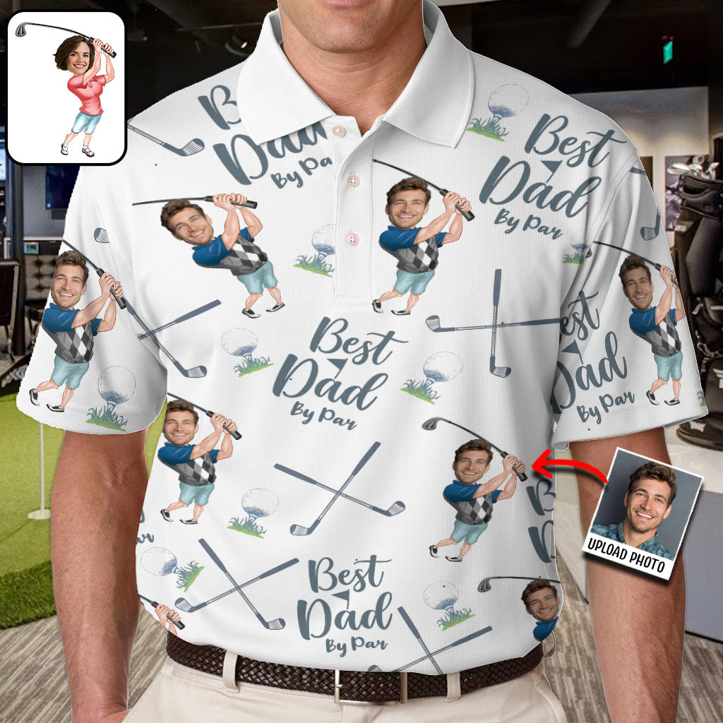 Best Dad Grandpa By Par - Personalized Golf Polo Shirt