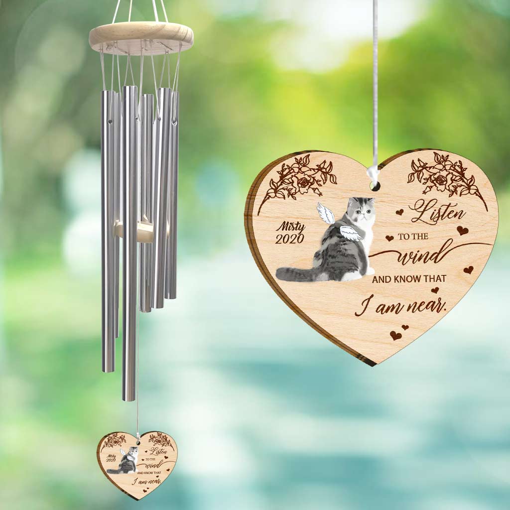 Listen To The Wind - Personalized Cat Wind Chime - Pet Lover Gift