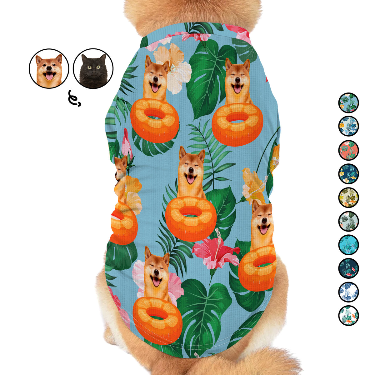 Custom Photo Funny Pet Face - Gift For Dog, Cat Lovers - Personalized Pet Shirt