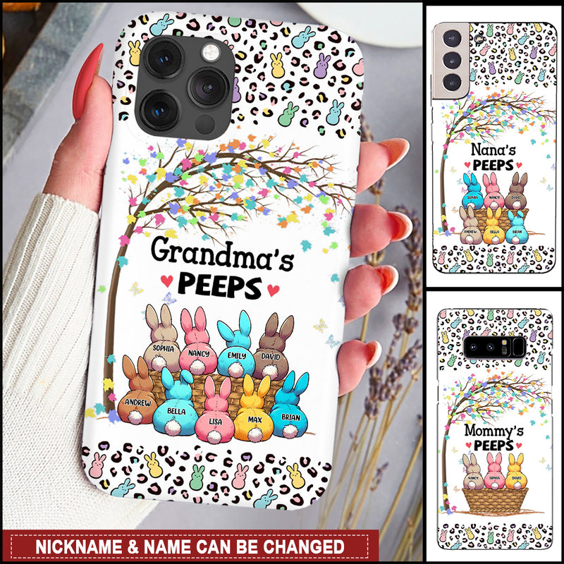 Grandma's Peeps Easter Bunny Personalized Phone Case