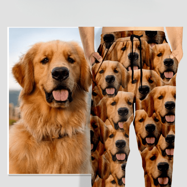 Personalized Portrait Photo Dog Cat For Men And Women's Sweatpants