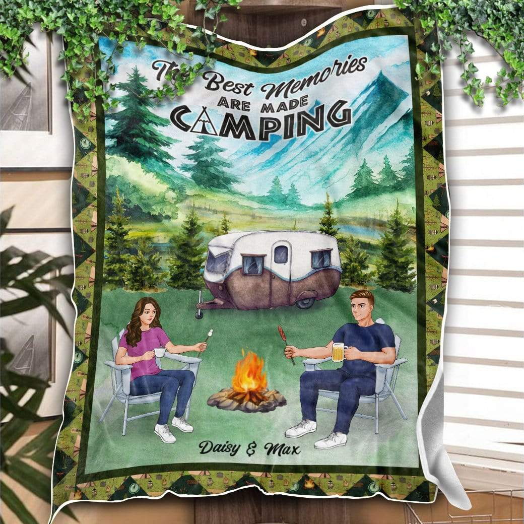 Couple Rv Camping Blanket