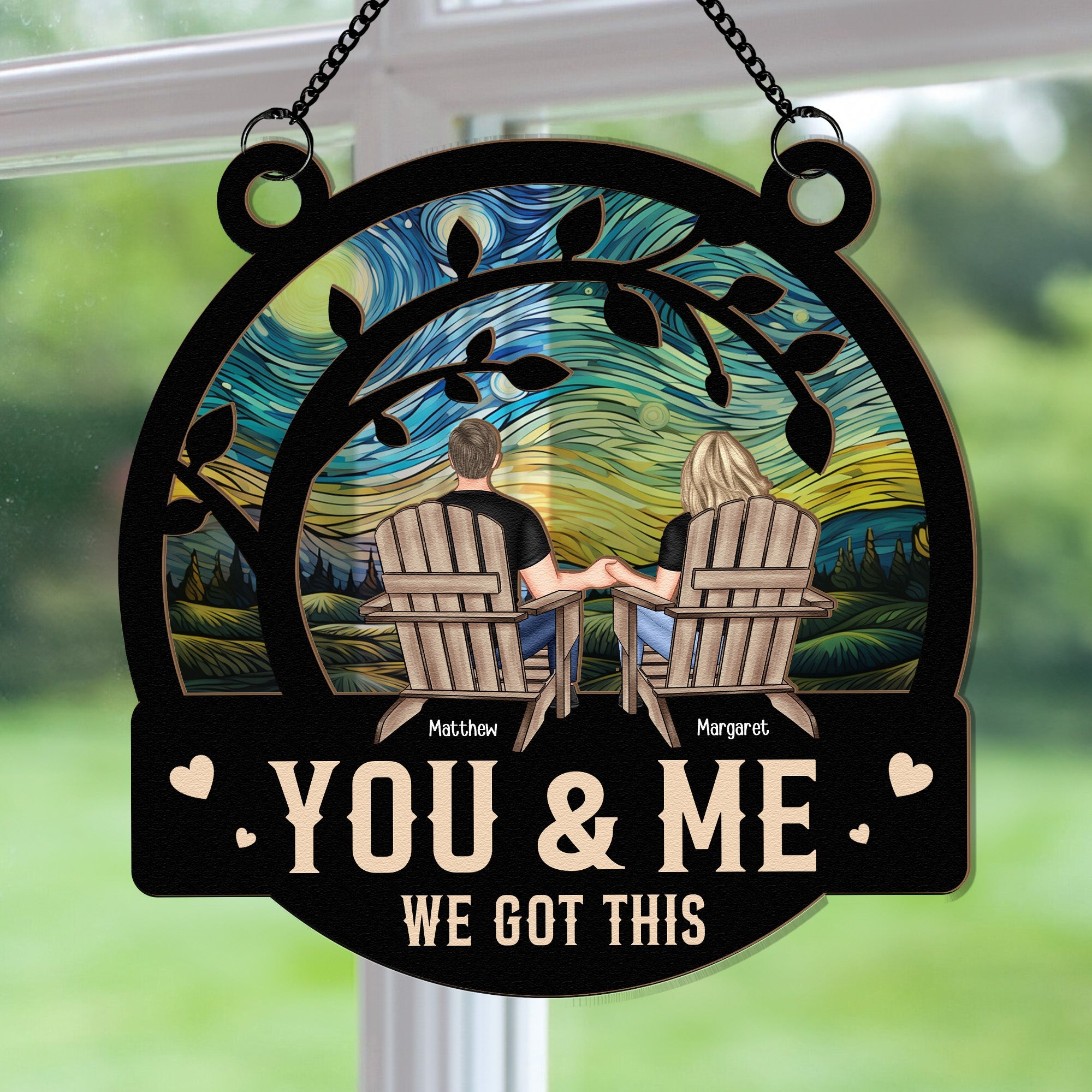 You &amp; Me We Got This - Personalized Window Hanging Suncatcher Ornament