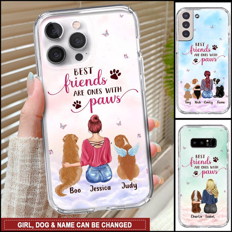 Personalized Dog Mom Fur Mama Best Friends Are Ones With Paws Mother's Day Gift Phone Case